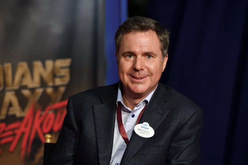Michael Colglazier,  president of the Disneyland Resort, during an interview at Disney California Adventure in Anaheim, California, on Thursday, May 25, 2017.     The free-fall attraction replaced The Twilight Zone Tower of Terror in Hollywood Land.