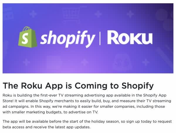 Roku Shopify app